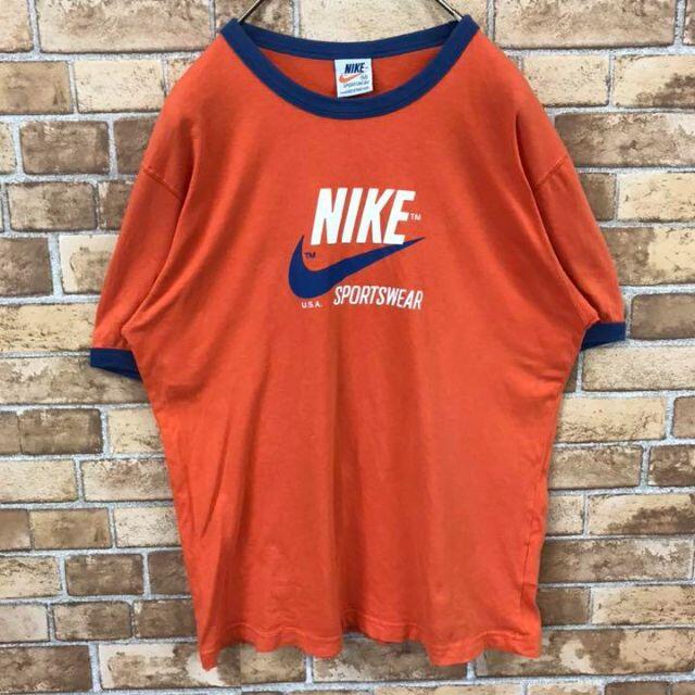 NIKE - 【ナイキ】オレンジタグ 復刻 プリント リンガーtシャツ ゆるだ 