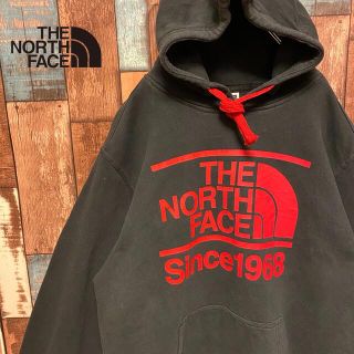 ザノースフェイス(THE NORTH FACE)の【人気】USA規格　ノースフェイス ビックロゴ ビックプリント　パーカー　古着(パーカー)