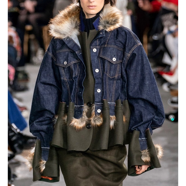 美品 sacai サカイ サイドレース サイドジップ ワンピース ブラック 3