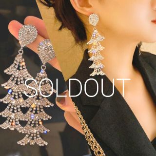 ザラ(ZARA)のꫛꫀꪝ◆インポートピアス◆限定1点◆高品質ジルコニアクリスマスツリーピアス(ピアス)