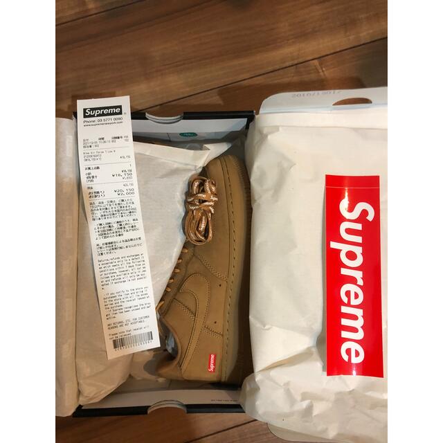 スニーカーSupreme Nike Air Force 1 Low Wheat 26.5