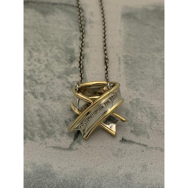 Tiffany & Co. - 美品 ヴィンテージティファニー コンビ リボン