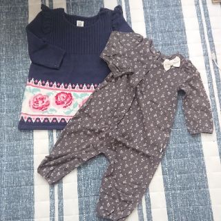 ベビーギャップ(babyGAP)のbaby GAP ロンパース、ワンピースセット(ロンパース)