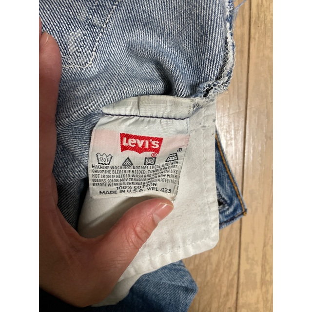 Levi's(リーバイス)のmacaroni様専用リメイクデニムMADE by Sunny side up  レディースのパンツ(デニム/ジーンズ)の商品写真