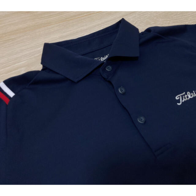 Titleist(タイトリスト)のタイトリスト　ポロシャツ　ゴルフ　メンズ　ネイビー　サイズLL スポーツ/アウトドアのゴルフ(ウエア)の商品写真