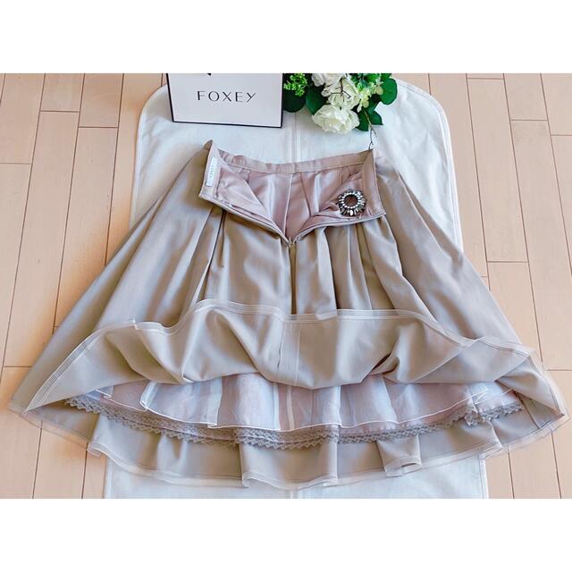FOXEY 2018年シルクウールスカート38 新品同様 Rene