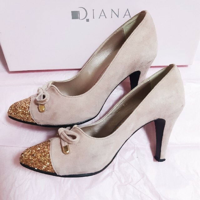 DIANA(ダイアナ)のDIANA♡くすみピンクハイヒール♡21.5㎝ レディースの靴/シューズ(ハイヒール/パンプス)の商品写真