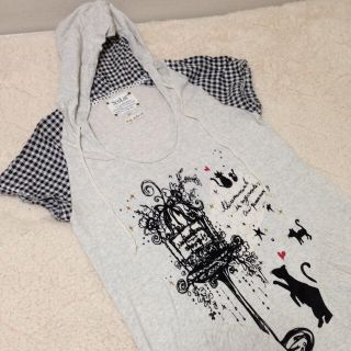 スカラー(ScoLar)のscolarメルヘン柄チュニックTシャツ(カットソー(半袖/袖なし))