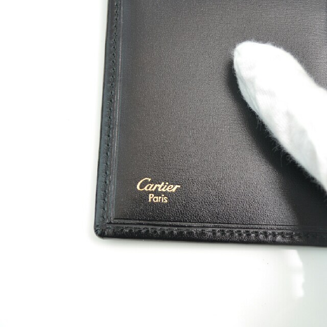 お値下げ！カルティエ　Cartier　パシャライン　２つ折長財布　ブラックファッション小物