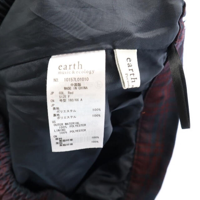 earth music & ecology(アースミュージックアンドエコロジー)のアースミュージックアンドエコロジー チェック柄 ミニスカート F ネイビ×えんじ レディースのスカート(ミニスカート)の商品写真