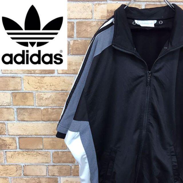 adidas - 【アディダス】90s 万国旗タグ 半袖 トラックジャケット