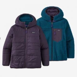 パタゴニア(patagonia)のパタゴニア リバーシブル フレディ フーディ ボーイズ xl レトロ パイル(ダウンジャケット)