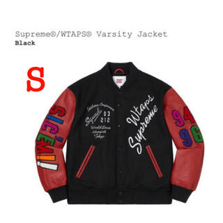 シュプリーム(Supreme)のSupreme®︎ / WTAPS®︎ Varsity Jacket Black(スタジャン)