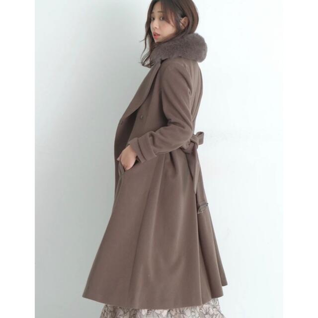 定価7万※】 JUSGLITTY ジャスグリッティー ファー ロングコート 定価7万※】 JUSGLITTY ジャスグリッティー ファー ロングコート