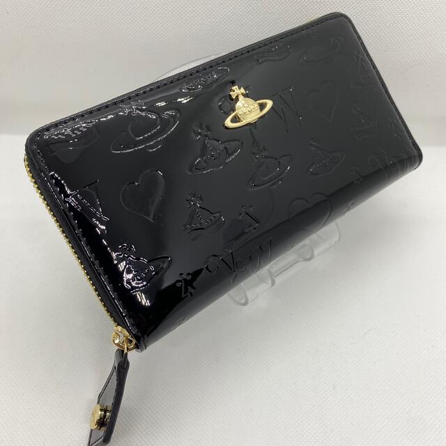 Vivienne Westwood(ヴィヴィアンウエストウッド)の【激安販売】新品　本物　ヴィヴィアンウエスウッド 財布　ブラック　エナメル レディースのファッション小物(財布)の商品写真