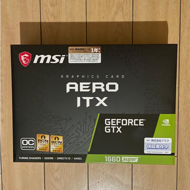 爆売り!】 SUPER 1660 GTX GeForce 新品未開封 AERO OC ITX PCパーツ