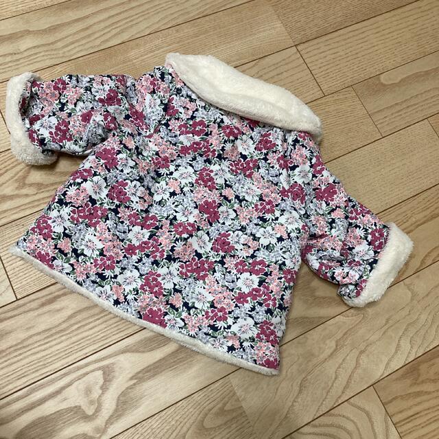 petit main(プティマイン)の花柄アウター　80 キッズ/ベビー/マタニティのベビー服(~85cm)(ジャケット/コート)の商品写真