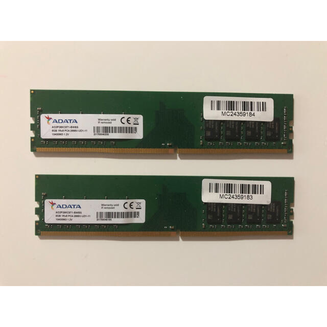 A-DATA 16GB (8GBx2) DDR4-2666 デスクトップ用