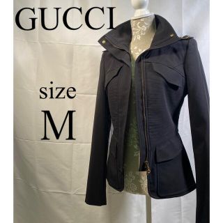 グッチ(Gucci)のGUCCI グッチ　ジップアップジャケット　黒　40 Ｍサイズ(その他)