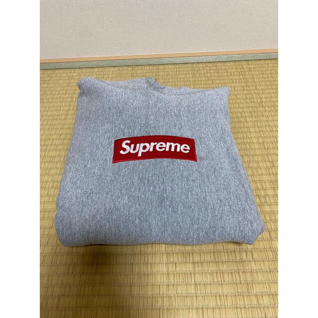 supreme 12AW Box Logo Sweatshirt グレーS