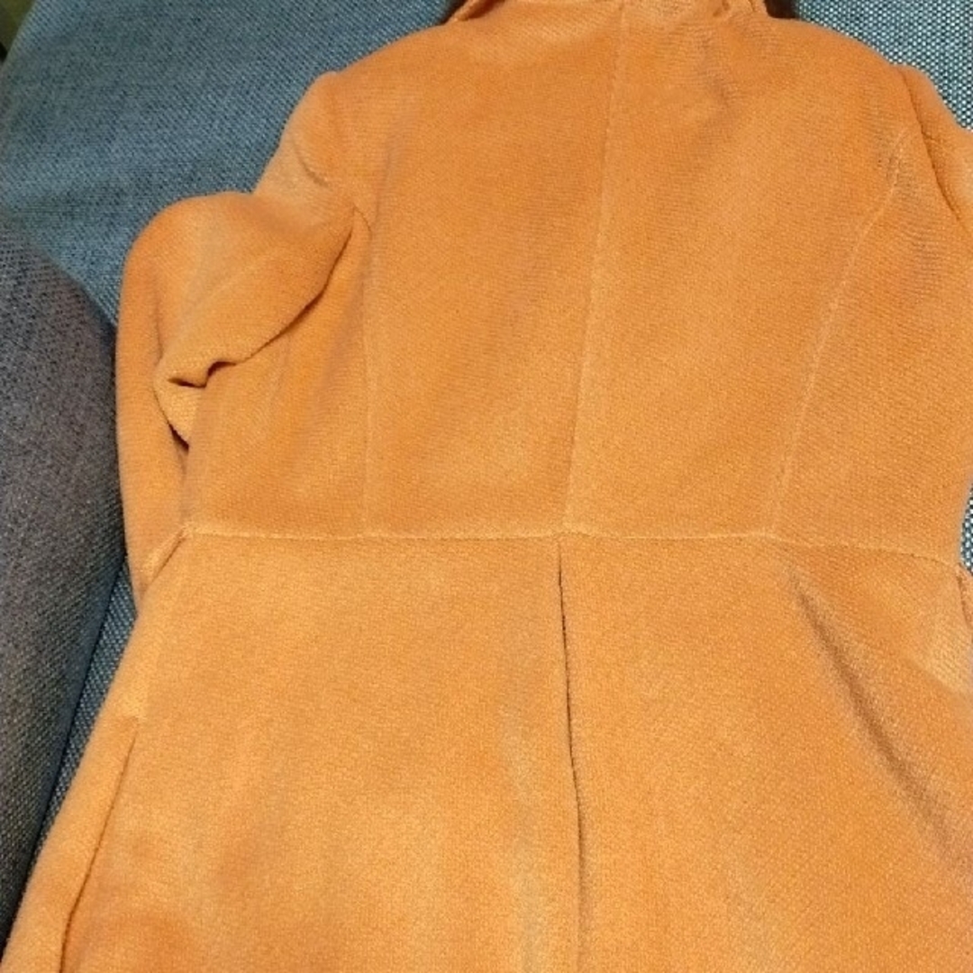 IMAGE(イマージュ)のサーモンピンクのキュートなコート レディースのジャケット/アウター(ロングコート)の商品写真