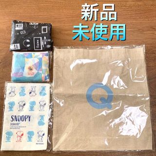 スヌーピー(SNOOPY)の【新品・未使用】スヌーピー 手拭い + エコバッグ  3点(エコバッグ)