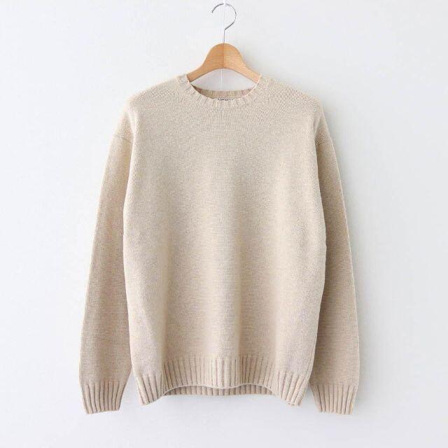 AURALEE COTTON WOOL CASHMERE KNIT P/O 3３カラー