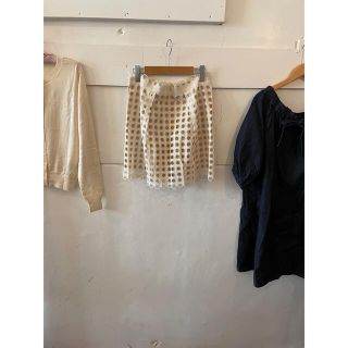 クロエ(Chloe)の最終🥯お値下げ🐩🤍Chloé circle lace skirt.(ひざ丈スカート)