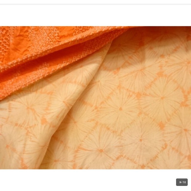 正絹　本絞り　抽象模様絵　羽織　着丈78cm 裄64cm レディースの水着/浴衣(着物)の商品写真