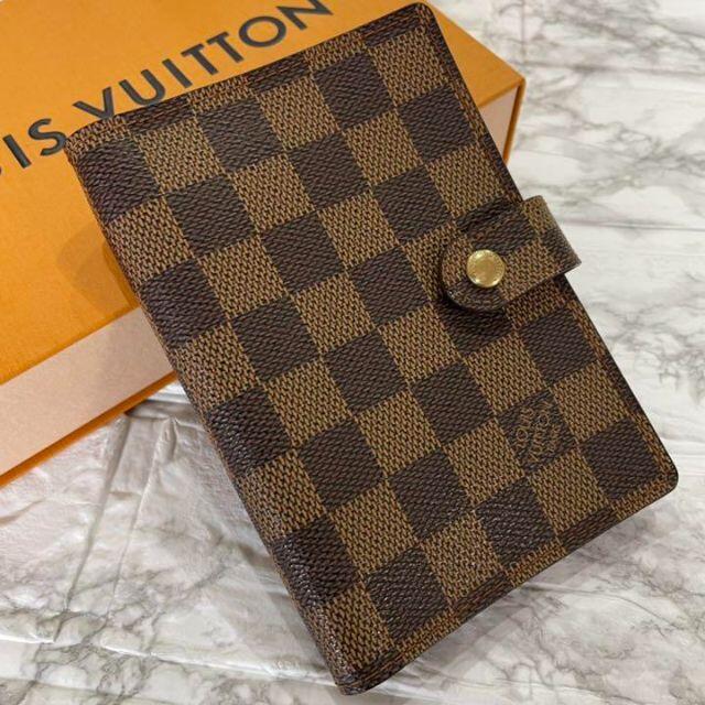 LOUIS VUITTON 手帳カバー アジェンダ MM ダミエ エベヌ
