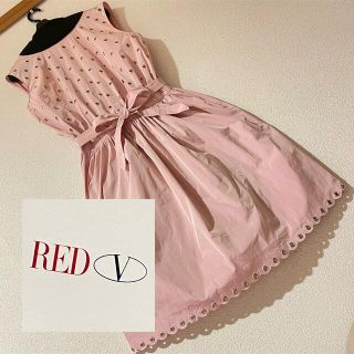 RED VALENTINO お背中にビッグおりぼんを背負ったローズピンクボレロ