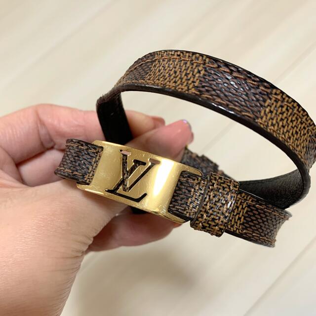 LOUIS VUITTON(ルイヴィトン)のルイヴィトン バングル ブラスレ ベルトブレスレット ダミエ レディースのアクセサリー(ブレスレット/バングル)の商品写真