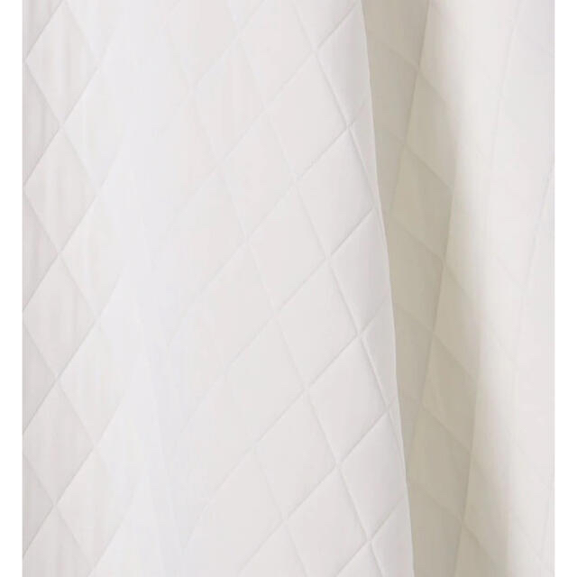 レディース新品 UNITED ARROWS キルティング フレア スカート 36 ホワイト