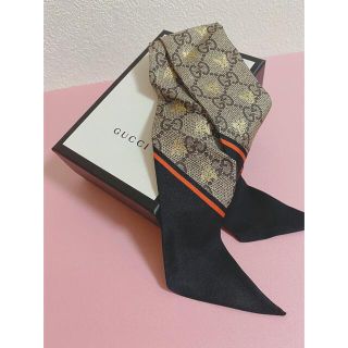 グッチ(Gucci)のGUCCI✨未使用 限定お値下げ GG ロゴ ネックボウ ツイリー スカーフ(バンダナ/スカーフ)