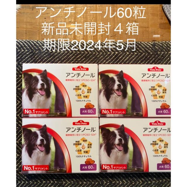 その他犬用アンチノール60粒新品未開封４箱