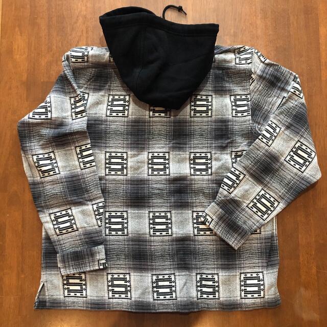 Supreme Hooded Shadow Plaid Shirt 灰黒XL-eastgate.mk