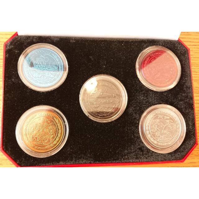 2009 英領バージン諸島 ロンドンオリンピック開催記念 五輪カラーチタン貨