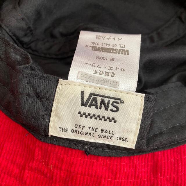 VANS(ヴァンズ)のVANS ハット RED レディースの帽子(ハット)の商品写真