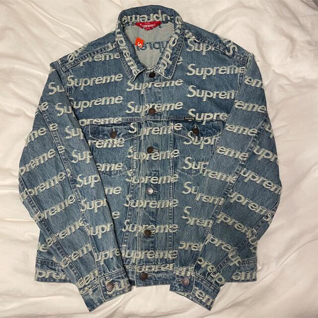 Supreme - Supreme Frayed Logos Denim Trucker JKT