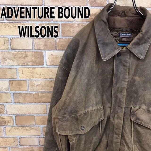 【WILSONS】ウィルソン　レザー　ボンバージャケット　フルジップ　激レア