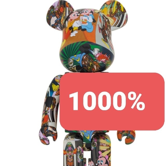 お買い得!】 BE@RBRICK - TOY MEDICOM 田名網敬一 MICKEY 1000