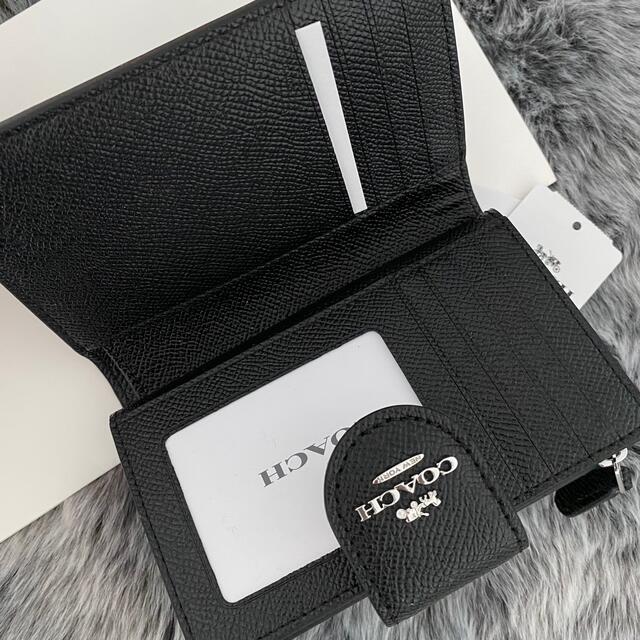 新品☆COACH(コーチ)メンズ ブラック レザー 折り財布 新品☆COACH(コーチ)メンズ ブラック レザー 折り財布