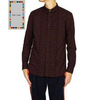 ポールスミス(Paul Smith)の新品☆Paul Smith ラッフル(フリル)シャツ エンジカラー Lサイズ(シャツ)