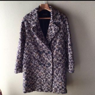 ZARA - 美品☆ZARA BASIC ツイードコートの通販 by まおどんぶり's ...