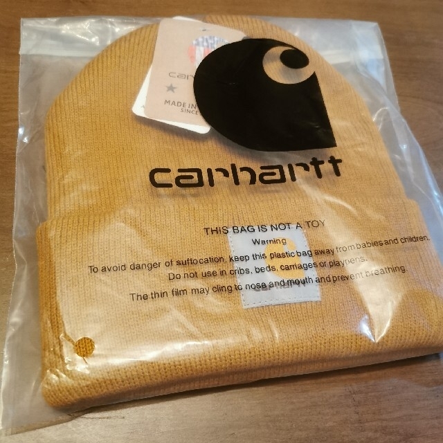 carhartt(カーハート)のcarhartt カーハート ニット帽 新品 ブラウン レディースの帽子(ニット帽/ビーニー)の商品写真