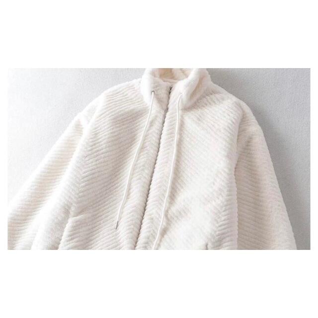 ZARA(ザラ)の🎄12月新作🎅7016◆white ホワイト ニット ジャンパー レディースのトップス(パーカー)の商品写真