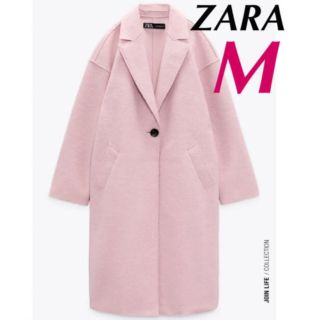 ザラ(ZARA)のZara テクスチャー入り生地コート(ロングコート)