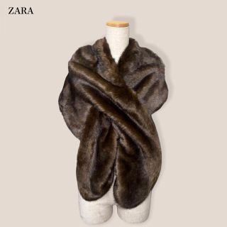 ザラ(ZARA)の【ZARA】エコファー　ショール　ザラ(マフラー/ショール)