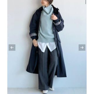 スピックアンドスパン(Spick & Span)のSpick and Span Barbour別注BURGHLEY SP フード付(ロングコート)