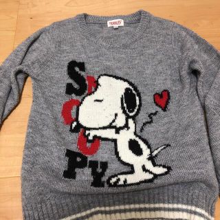 ピーナッツ(PEANUTS)のセーター　スヌーピー ピーナッツ　120cm 薄手　長袖　ニット(ニット)